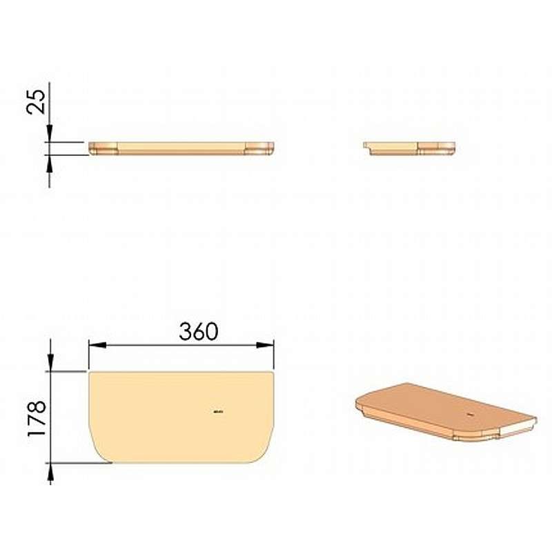Vermiculite røgvenderplade (TT23RG+TT23RGS)
