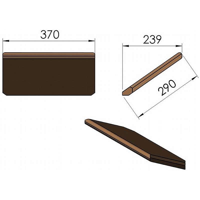 Vermiculite røgvenderplade (TT40) 25mm tyk