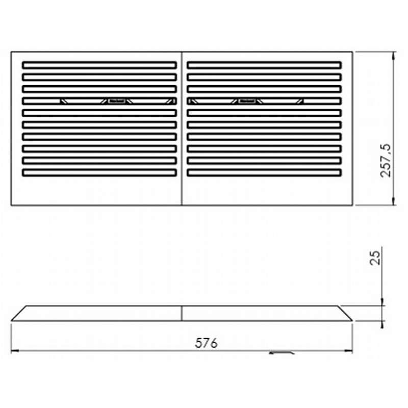 Vermiculite bagplade 2 dele (TT22)