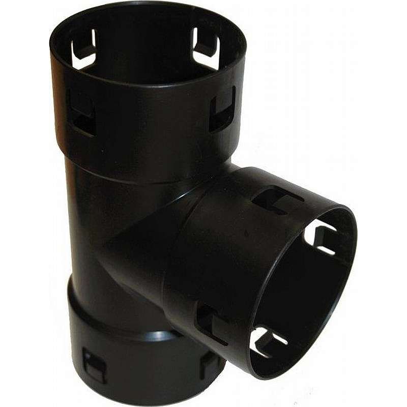 Grenrør til anvendelse i forbindelse med drænrør. (Tee)