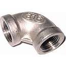 Rustfri vinkel 90° muffe/muffe