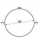 Rørholder sæt Ø120mm - Sort
