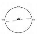 Rørholder sæt Ø130mm - Sort
