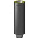 Isoleret Startsektion 900mm - Ø200mm -Sort
