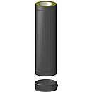 Isoleret sektion 1000mm - Ø200mm - Sort