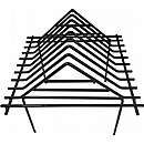 Allikerist   / skorstensgitter -  firkant 240 x 240 mm - sort