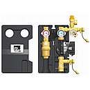 Pumpeblok til  20-30 m² solfanger - med Grundfos UPM3 15-145-130 og 2 m PWM- og 230V-ledning