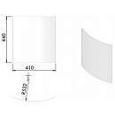 Lågeglas H440xB410mm (TT80)