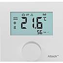 Altech trådløs rumtermostat med display til V4 IP, 230V. Hvid. Ikke kompatibel med V3