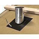 Dampspærre manchet flad model 0-38 gr. 40x40cm uden hul
