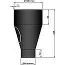 Kobling udv. Ø80mm, indv. Ø158mm med dør