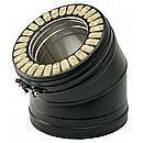 Vinkelstykke 30gr. Indv.Ø80mm - Sort - (Wood)