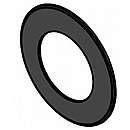 Rosette med  80mm kant