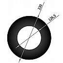 Rosette med 5,2cm kant Ø120mm - Sort