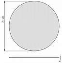 Gulvplade glas cirkel - 6mm