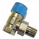 Oventrop M30x15mm returventil - vinkel - 1/2"