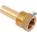 Dykrørslomme 1/2",  L=45mm indv. ø9 mm m/skrue