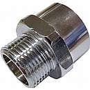 Messing Spidsmuffe (Forkromet)