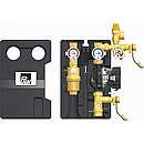 Pumpeblok til 2-25 m² solfanger - med Grundfos UPM3 SOLAR 15-75 og 2 m PWM- og 230V-ledning