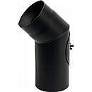 Knæ røgrør 45 gr. med renseklap - Ø180mm