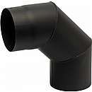 Røgrørs bøjning 90 gr. m/smig - u/klap, ø130mm