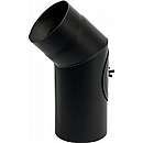Knæ røgrør 45 gr. med renseklap - Ø150mm