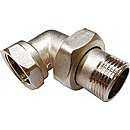 Radiatorforskrugning. forniklet - vinkel 3/4"