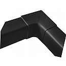 Altech T80-S indvendig hjørne 80x60 mm Sort RAL 9005 90 gr.