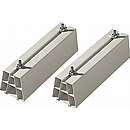 Altech Maxi montageblokke L: 450 mm, B: 100 mm, H: 100 mm, Bæreevne: 400 kg