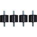 Altech vibrationsdæmpere 1 sæt, 4 stk, 70 kg per styk, 30x30x20 mm, M8