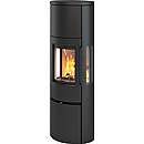 TermaTech brændeovn model  TT23RHT stålovn runde sider m. glas