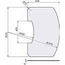 Formskåret glasplade - 6 mm