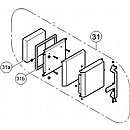 Glass fibre pakning12x12 L=905mm (31b)