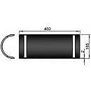 Varmeskjold enkelt L:460mm - Ø150 MM